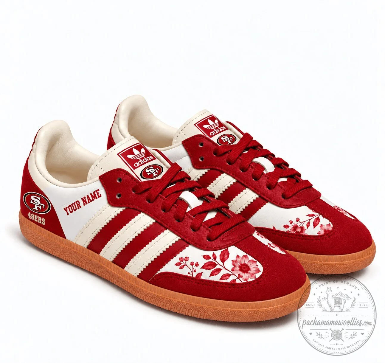 San Francisco 49ers Team Spirit Floral Heritage Samba Shoes