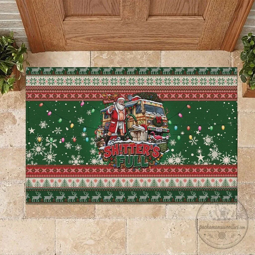 Christmas Vacation Shitter's Full Funny Holiday Welcome Doormat 5 Christmas Vacation Shitter