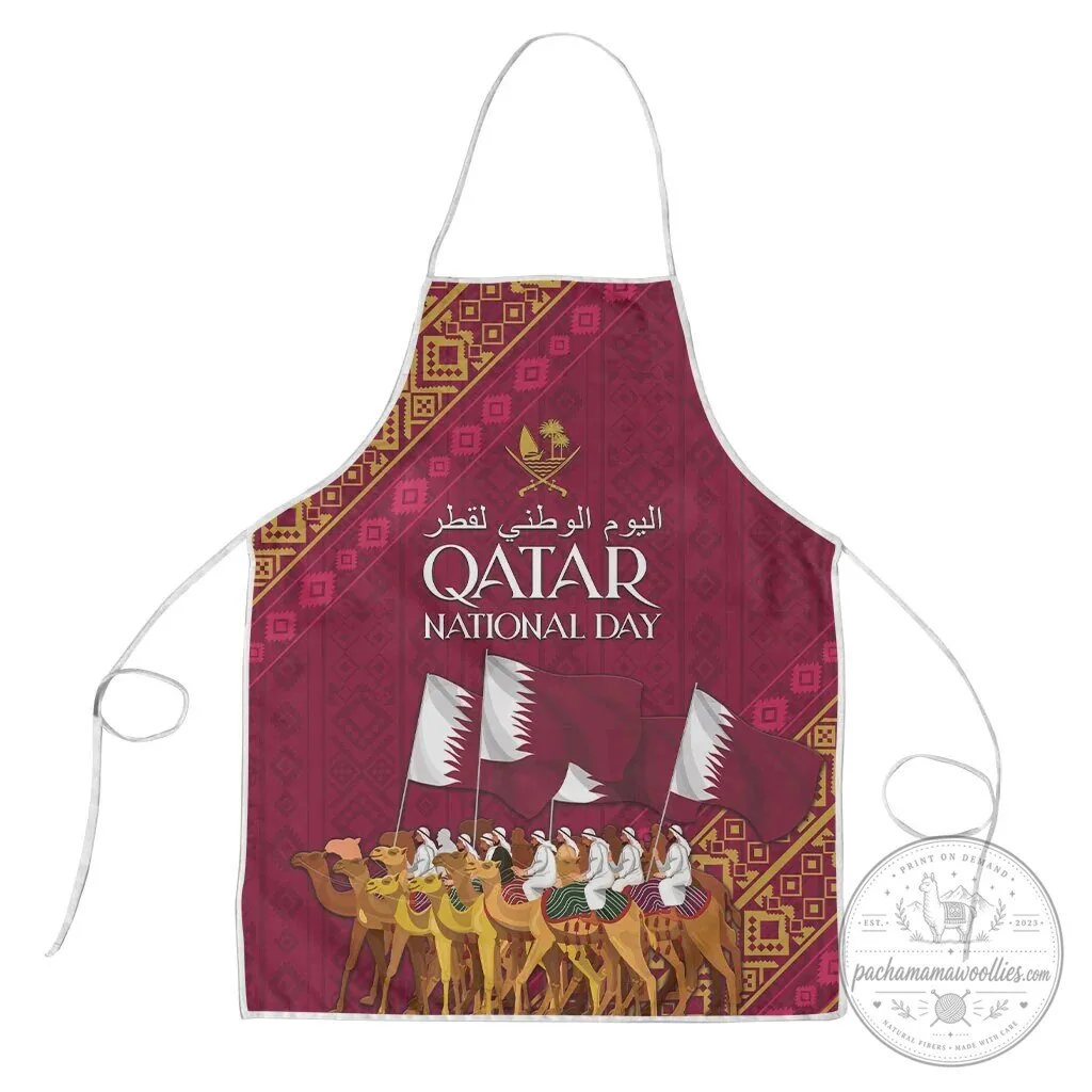 Qatar National Day Arabian Peninsula Camel Parade Cooking Kitchen Apron