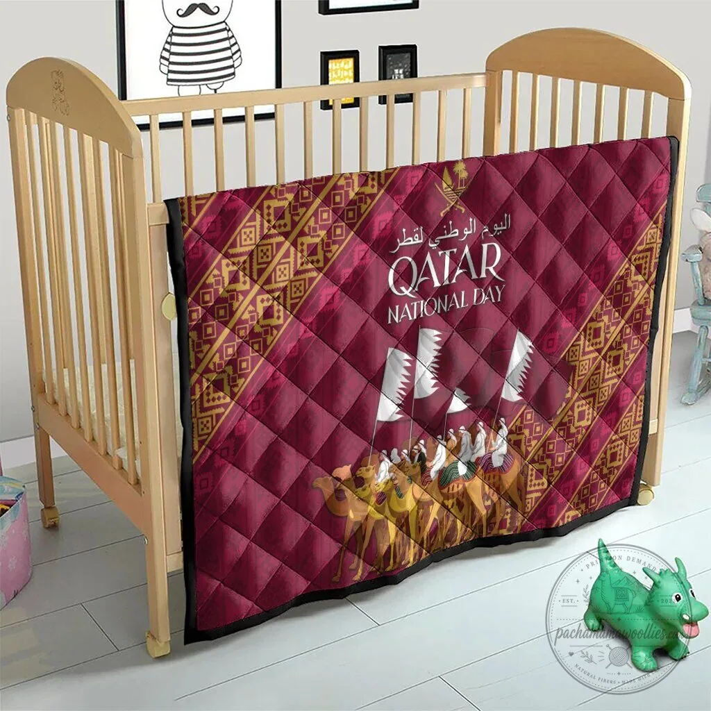 Qatar National Day Arabian Peninsula Camel Parade Quilt Blanket 15 Qatar National Day Arabian Peninsula Camel Parade Quilt Blanket