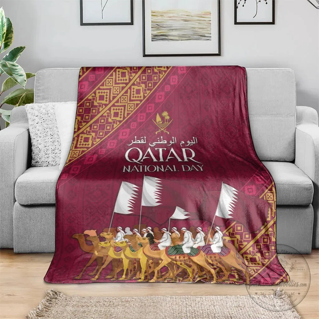 Qatar National Day Camel Parade Arabian Peninsula Fleece Blanket 8 Qatar National Day Camel Parade Arabian Peninsula Fleece Blanket