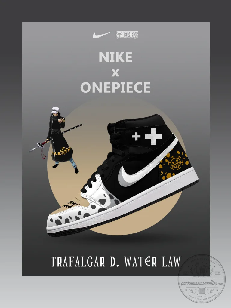 Trafalgar D. Water Law One Piece Anime High Top Sneakers