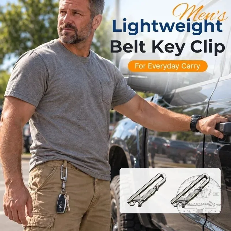 Lightweight Men's Belt Key Clip for Everyday Carry Key Holder 8 Lightweight Men