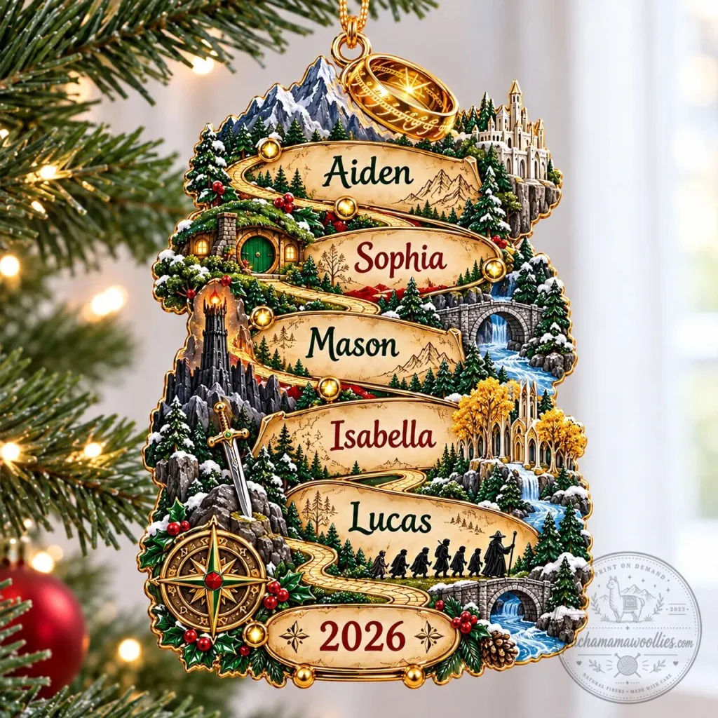 Lord of the Rings Middle-Earth Family Christmas Tree Ornament Lord of the Rings Middle-Earth Family Christmas Tree Ornament