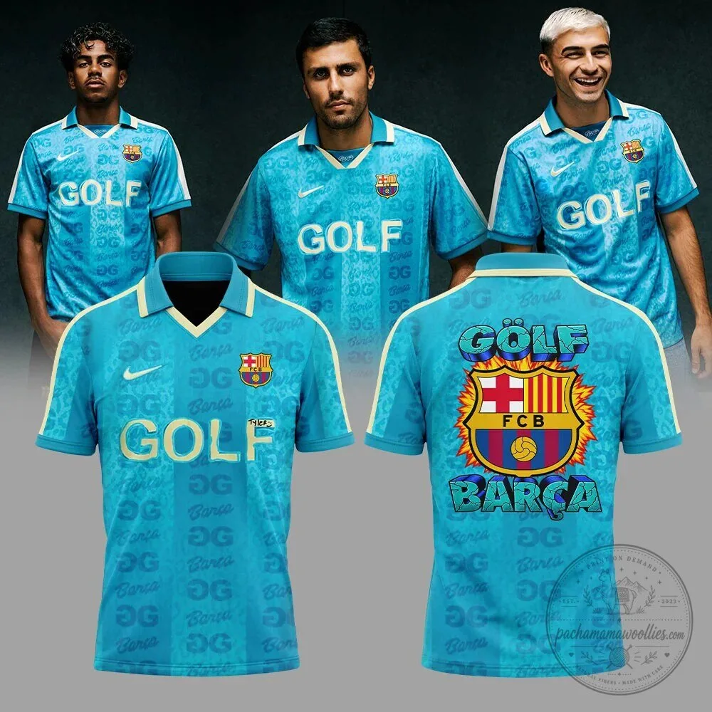 FC Barcelona Golf Wang Tyler The Creator Limited Edition Soccer Jersey