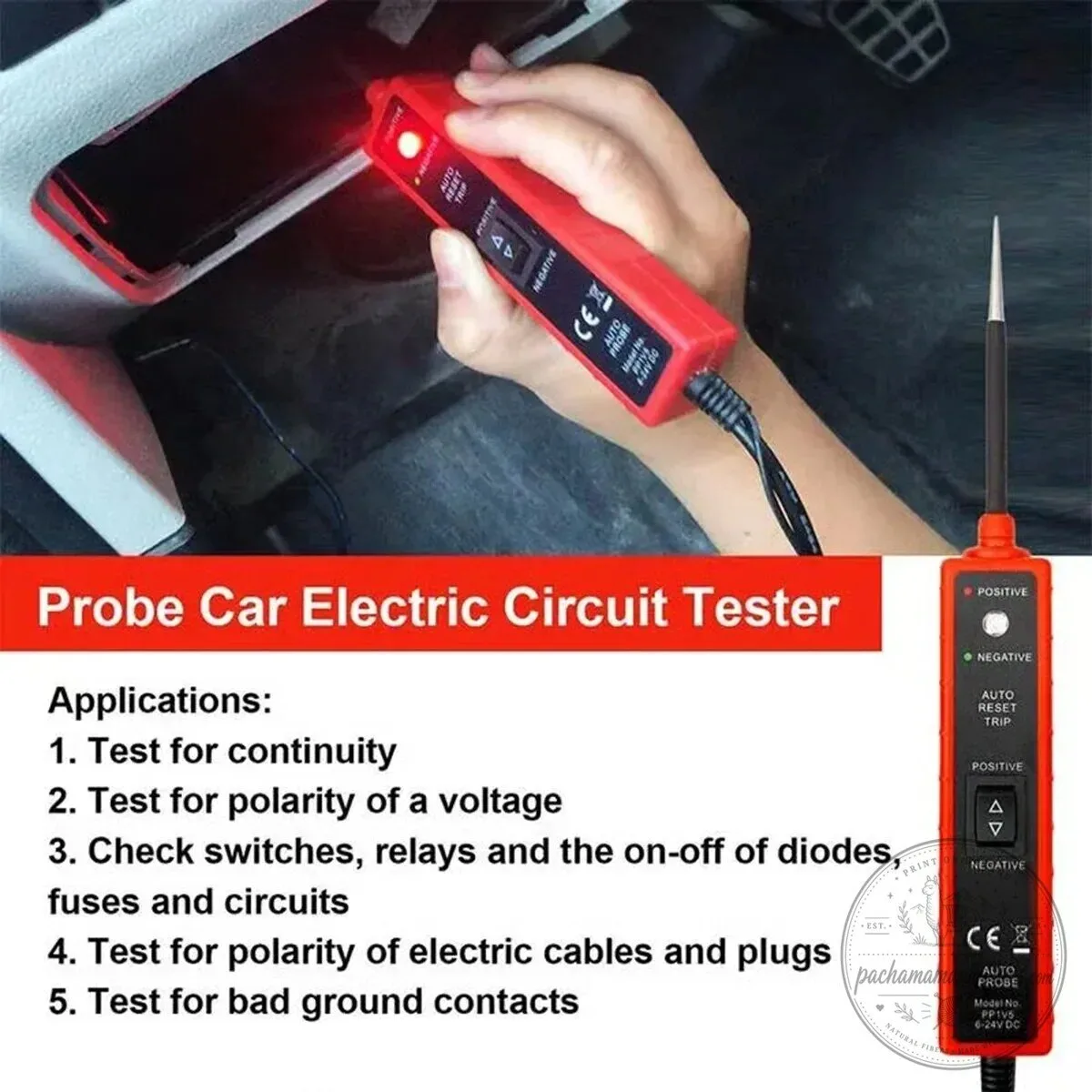 Automotive Circuit Tester 6-24V DC Car Electrical System Diagnostic Tool 17 Automotive Circuit Tester 6-24V DC Car Electrical System Diagnostic Tool