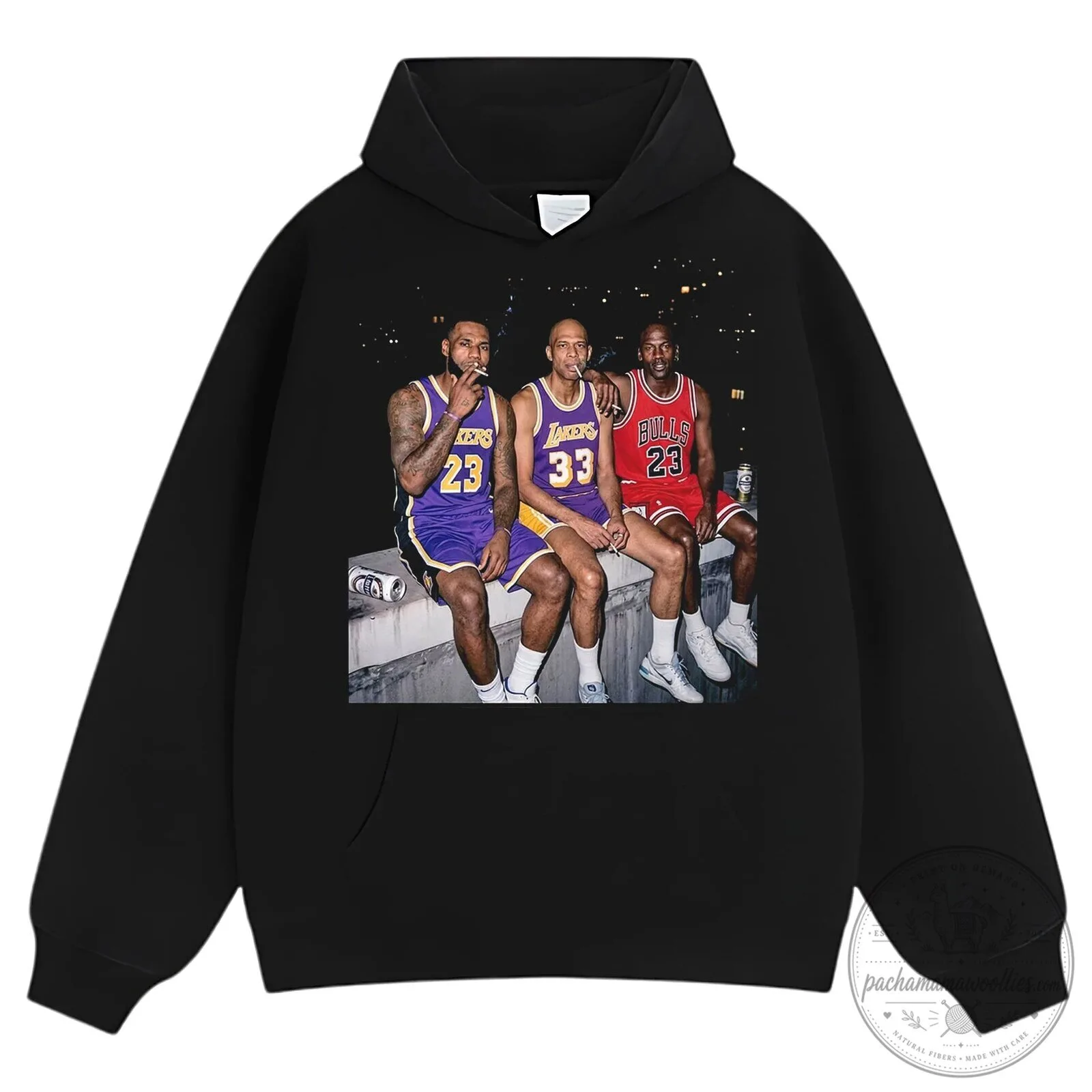 Vintage Basketball Tee featuring Michael Jordan, LeBron James, and Kareem Abdul-Jabbar 13 Vintage Basketball Tee featuring Michael Jordan, LeBron James, and Kareem Abdul-Jabbar