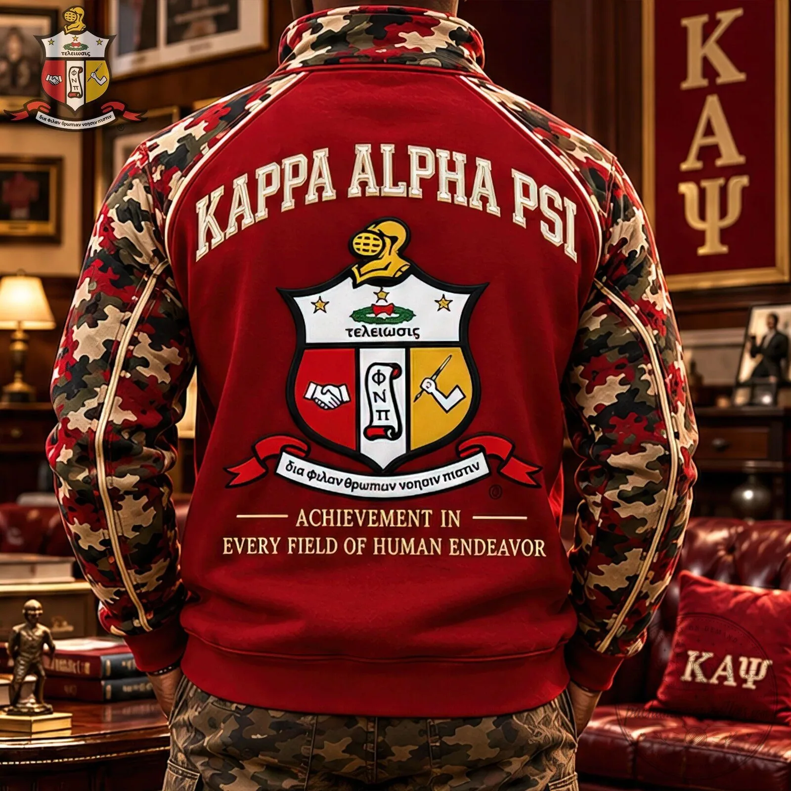 Kappa Alpha Psi Fraternity Sweatshirt with Quarter Zip Pullover Design 5 Kappa Alpha Psi Fraternity Sweatshirt with Quarter Zip Pullover Design