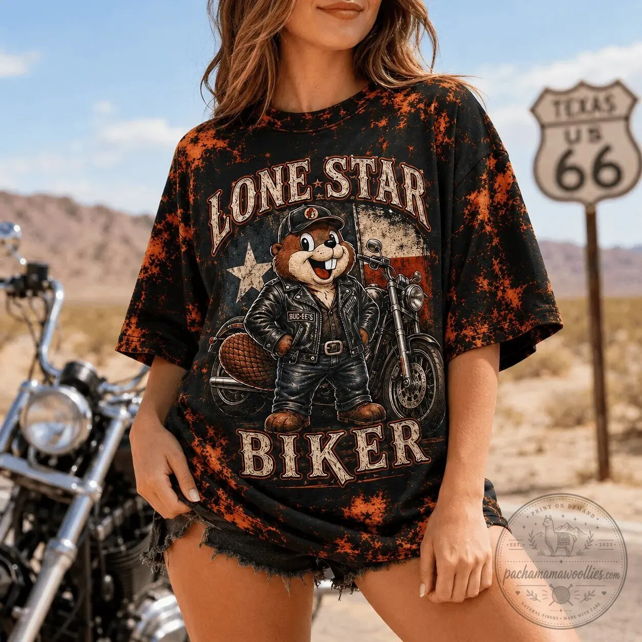Texas Roads T-Shirt for Lone Star Biker Brotherhood by Buc-ee's 8 Texas Roads T-Shirt for Lone Star Biker Brotherhood by Buc-ee