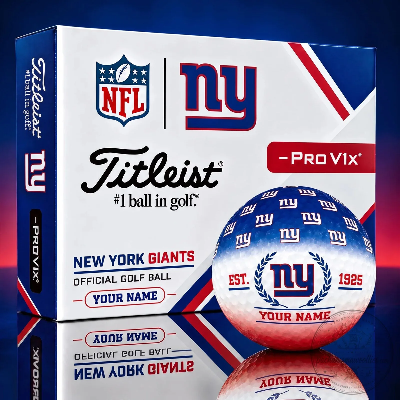 New York Giants NFL Pro V1x Golf Ball Set