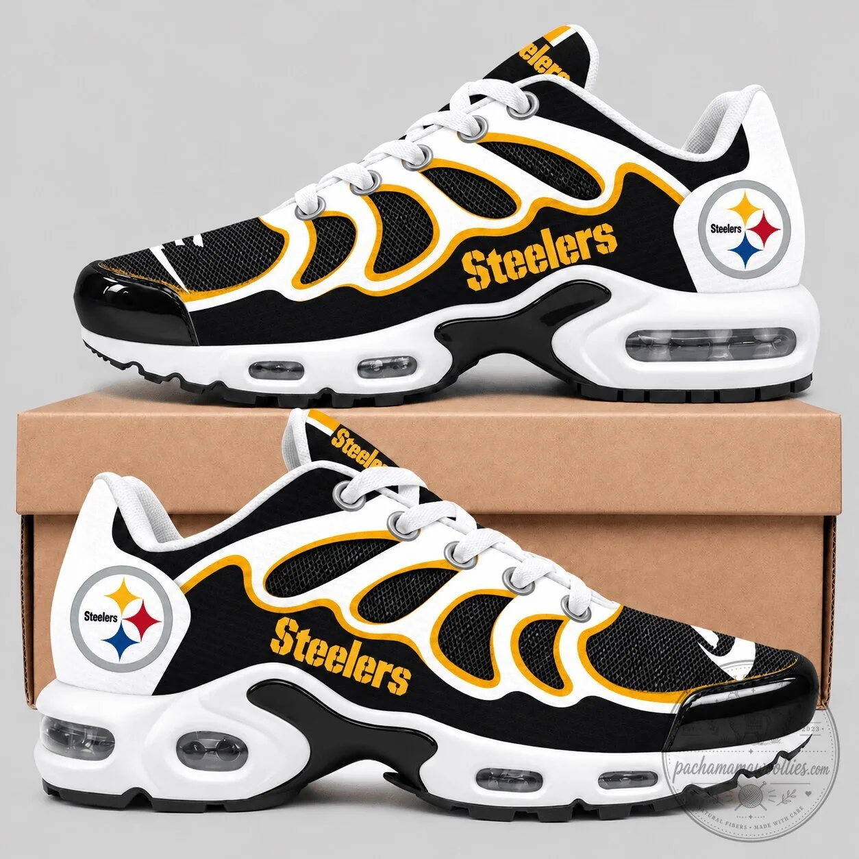 Pittsburgh Steelers NFL Wave Air Cushion Running Shoes