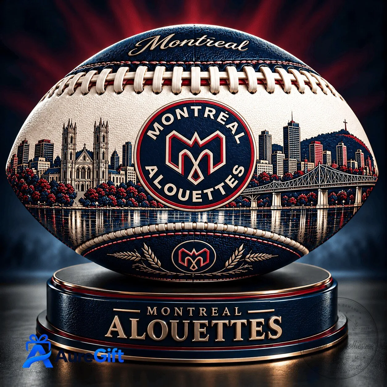 Montreal Alouettes Canadian Football League Personalized Acrylic Block Plaque