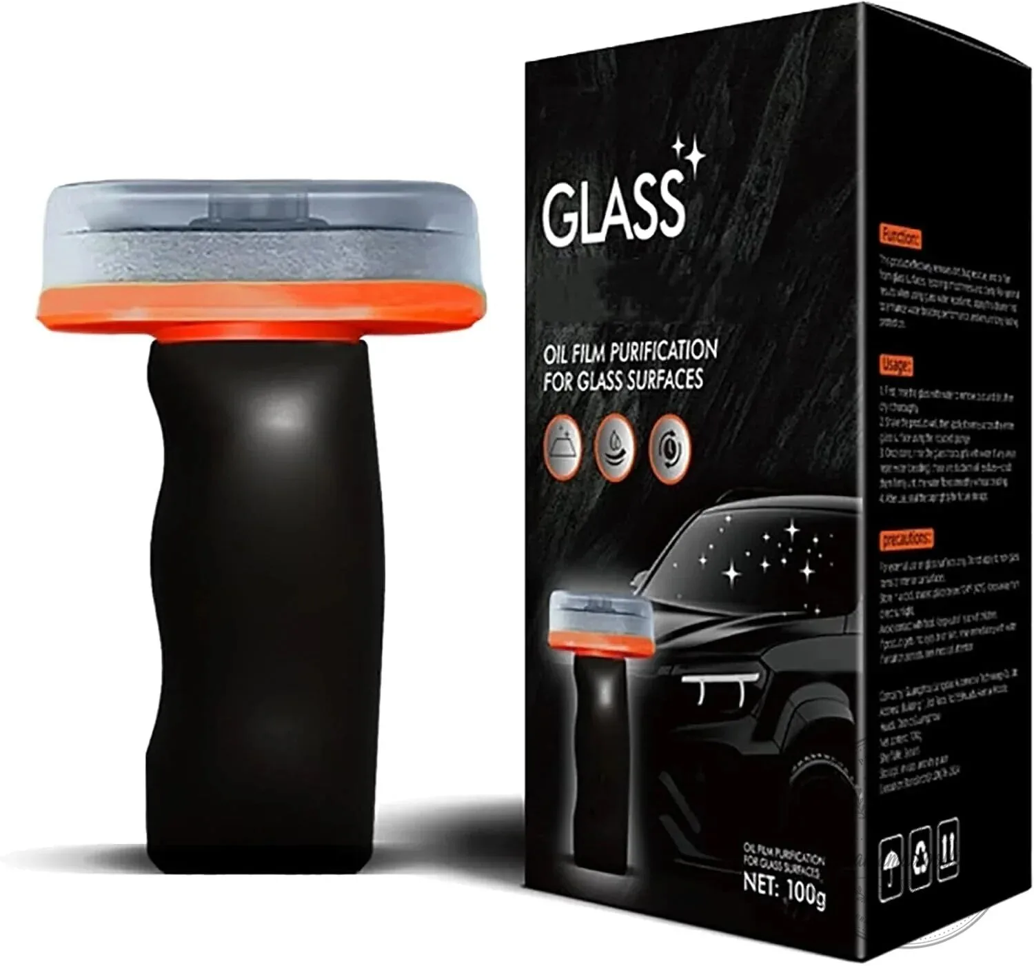 Automotive Glass Oil Film Cleaner with Sponge Applicator for Car Windshield Cleaning 7 Automotive Glass Oil Film Cleaner with Sponge Applicator for Car Windshield Cleaning