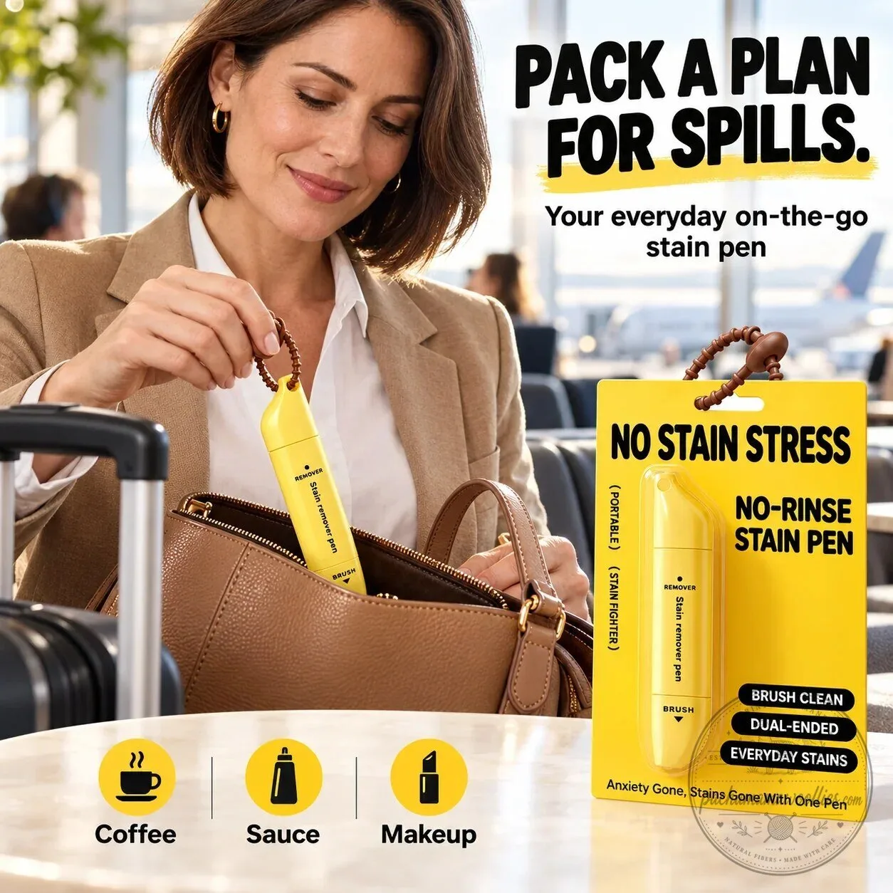 Portable Dual-Head Stain Remover Pen for Instant Waterless Stain Cleaning 18 Portable Dual-Head Stain Remover Pen for Instant Waterless Stain Cleaning
