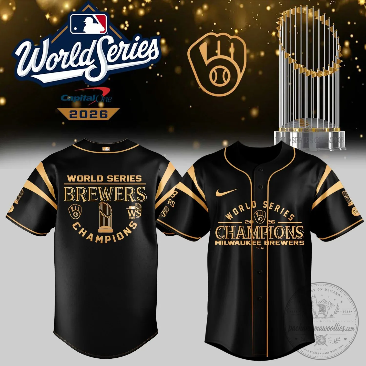 2026 Championship Baseball Jersey for Milwaukee Brewers