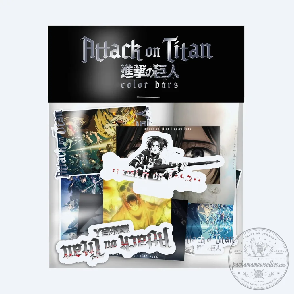 Attack on Titan Anime Manga Character Sticker Pack for Laptops and Water Bottles Attack on Titan Anime Manga Character Sticker Pack for Laptops and Water Bottles