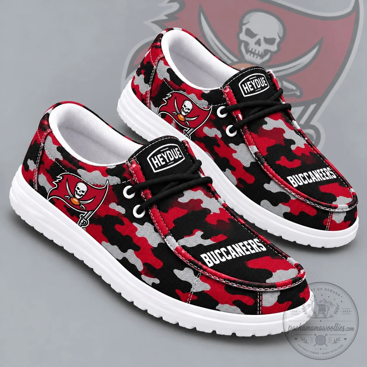 Tampa Bay Buccaneers Urban Camouflage Print Casual Loafers Shoes