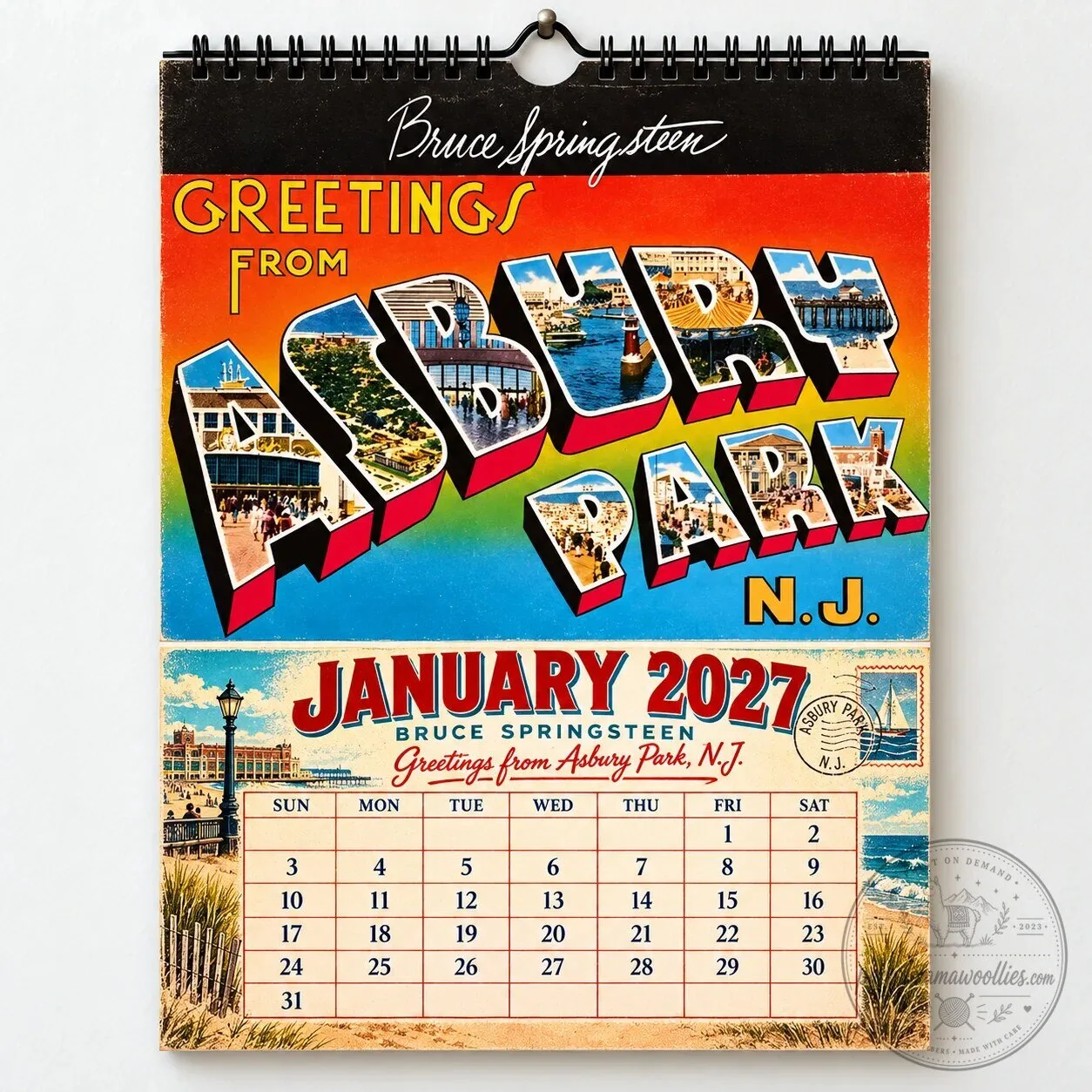 Bruce Springsteen 2027 Album Art Wall Calendar - Music Fan Gift & Home Decor 2D 17 Bruce Springsteen 2027 Album Art Wall Calendar - Music Fan Gift & Home Decor 2D