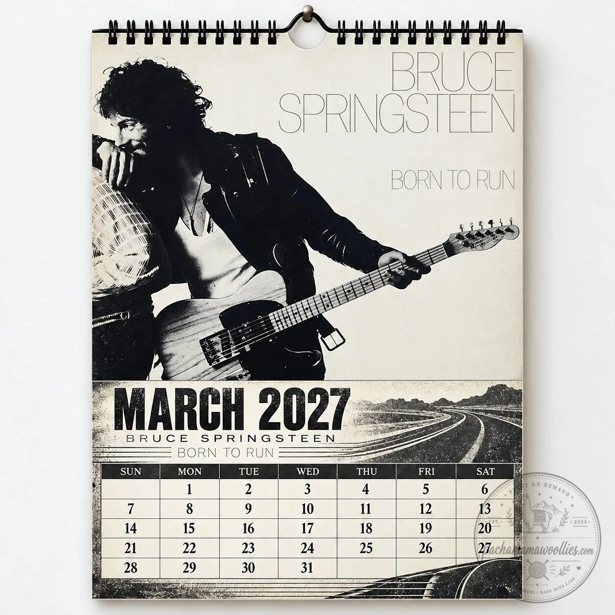 Bruce Springsteen 2027 Album Art Wall Calendar - Music Fan Gift & Home Decor 2D 18 Bruce Springsteen 2027 Album Art Wall Calendar - Music Fan Gift & Home Decor 2D