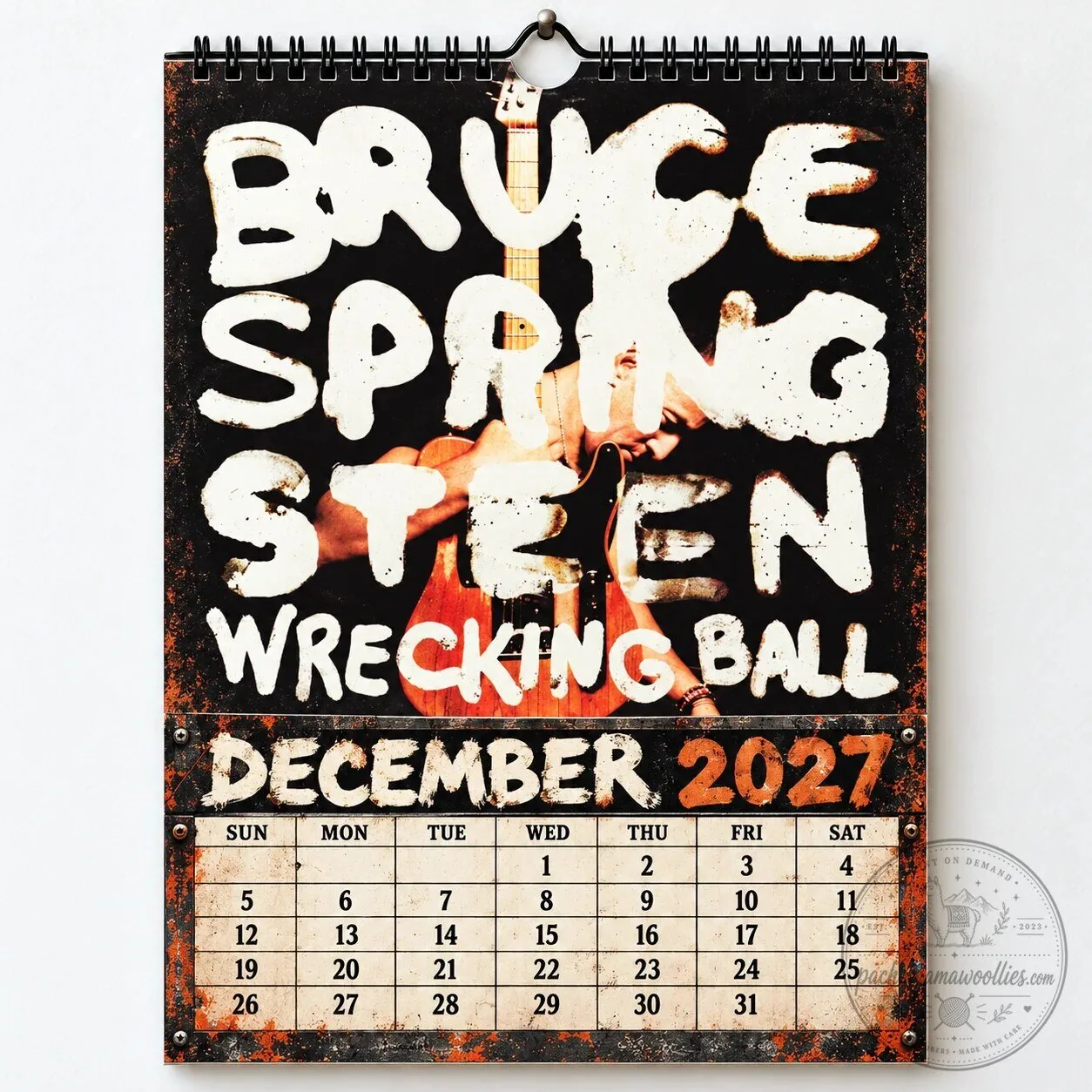 Bruce Springsteen 2027 Album Art Wall Calendar - Music Fan Gift & Home Decor 2D 21 Bruce Springsteen 2027 Album Art Wall Calendar - Music Fan Gift & Home Decor 2D