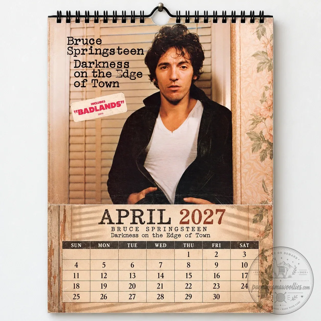 Bruce Springsteen 2027 Album Art Wall Calendar - Music Fan Gift & Home Decor 2D 26 Bruce Springsteen 2027 Album Art Wall Calendar - Music Fan Gift & Home Decor 2D