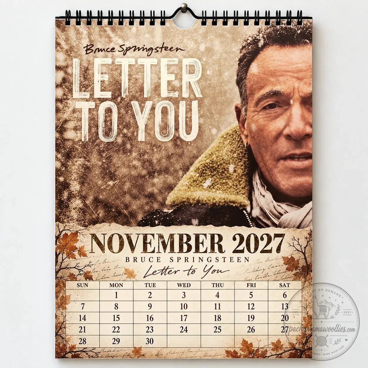 Bruce Springsteen 2027 Album Art Wall Calendar - Music Fan Gift & Home Decor 2D 27 Bruce Springsteen 2027 Album Art Wall Calendar - Music Fan Gift & Home Decor 2D